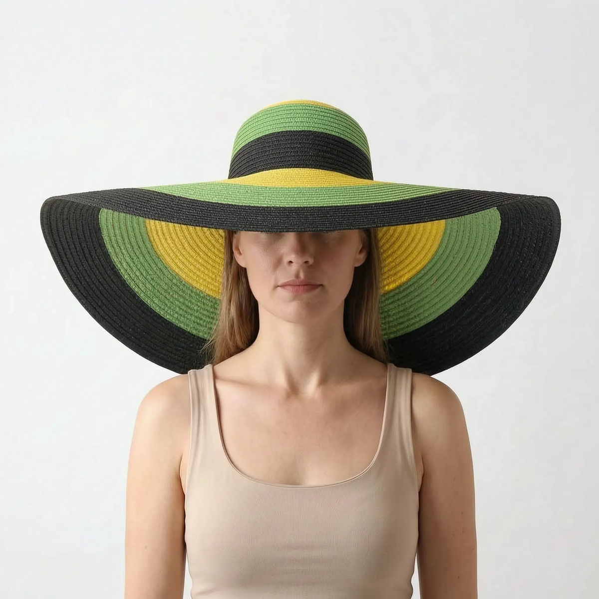 Thrives Outdoor | Vistana Oversized Foldable Woven Summer Sun Hat 3
