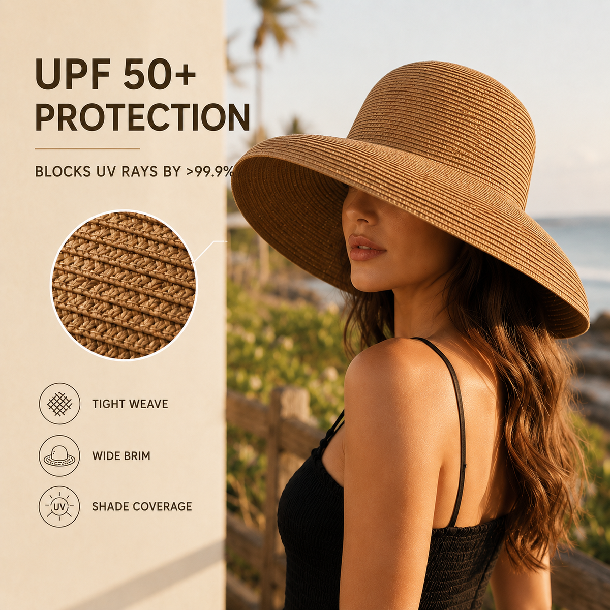 Thrives Outdoor | Vuelita Wide-Brimmed Floppy Summer Hat 3
