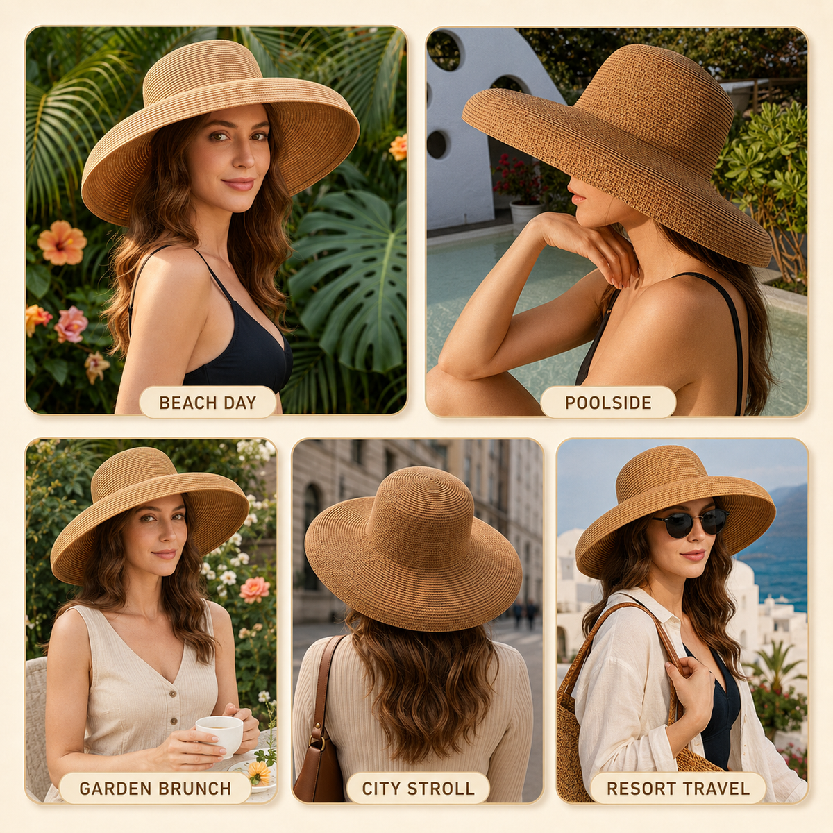 Thrives Outdoor | Vuelita Wide-Brimmed Floppy Summer Hat 4