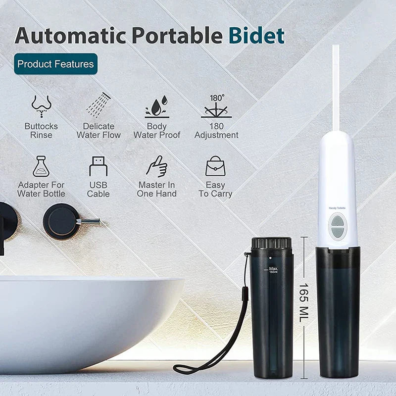 Tragbares Bidet für Damen – Elektrische Reise-Toilette mit USB-Ladegerät, kompakt und geräuscharm 2