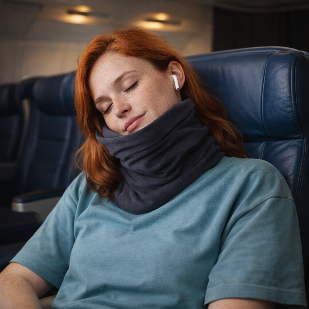 Travel Pillow Wrap Neck Support Upright Rest 0