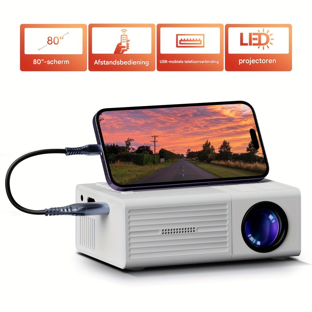 Ultra-Bright Mini Projector (3000 Lumen) - LumoBeam 1