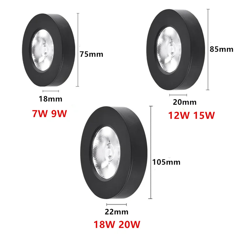 Surface-mount LED downlight