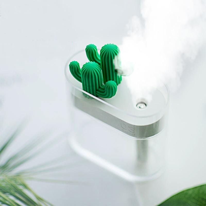 Diffuseur d’Arôme Cactus – Brume Ultrasonique, Éclairage LED & Réservoir de 160 ml pour Usage Domestique