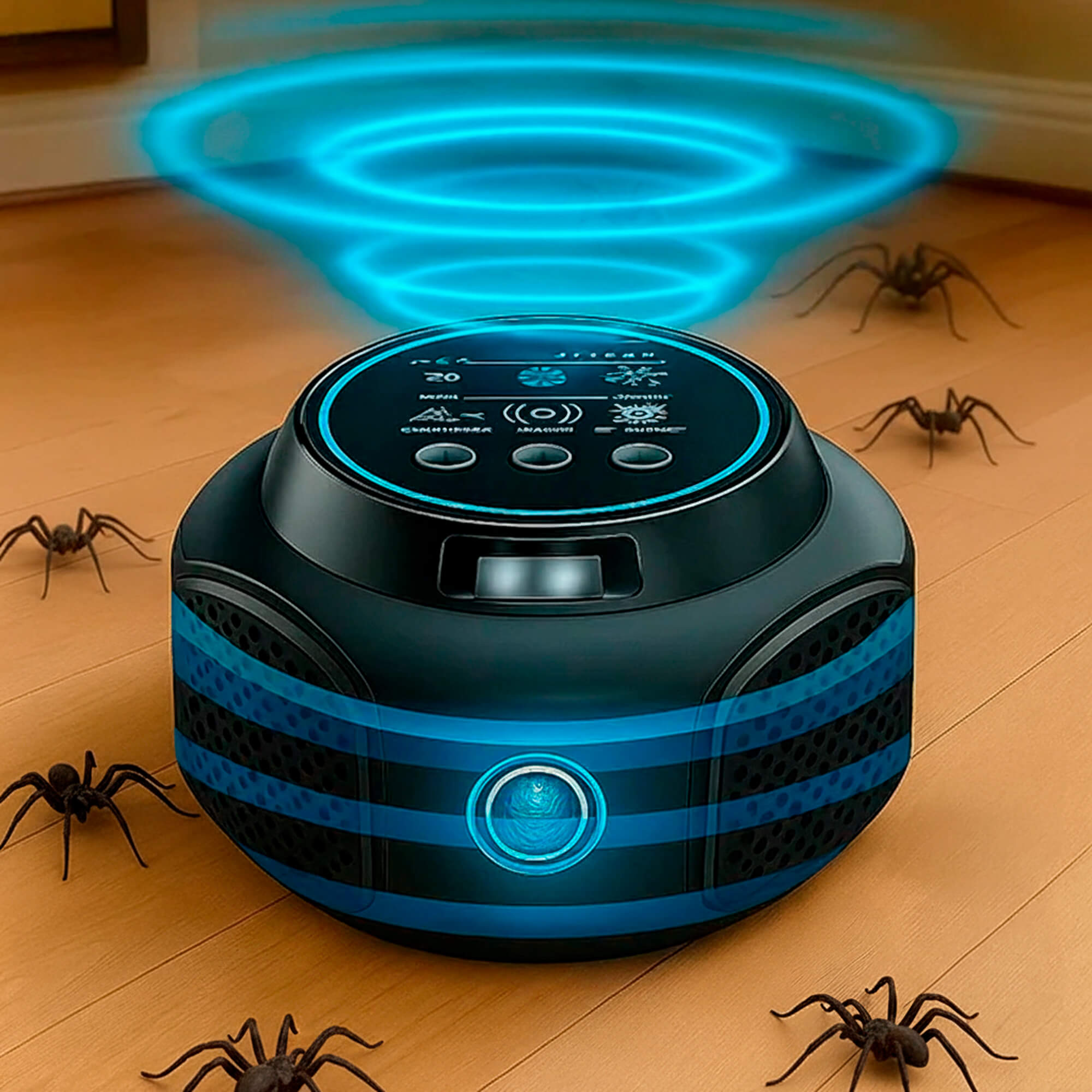 Ultrasonic Plug-In Spider Repeller for Home Use, Chemical-Free, Safe for Pets and Children 0