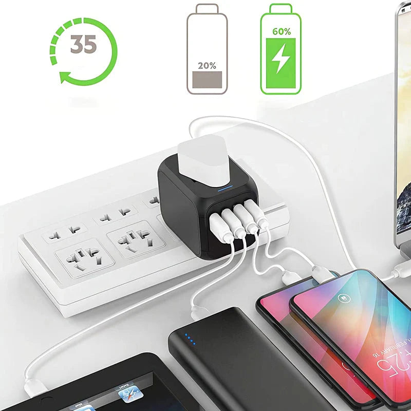 Universal Travel Adapter with Voltage Converter 5
