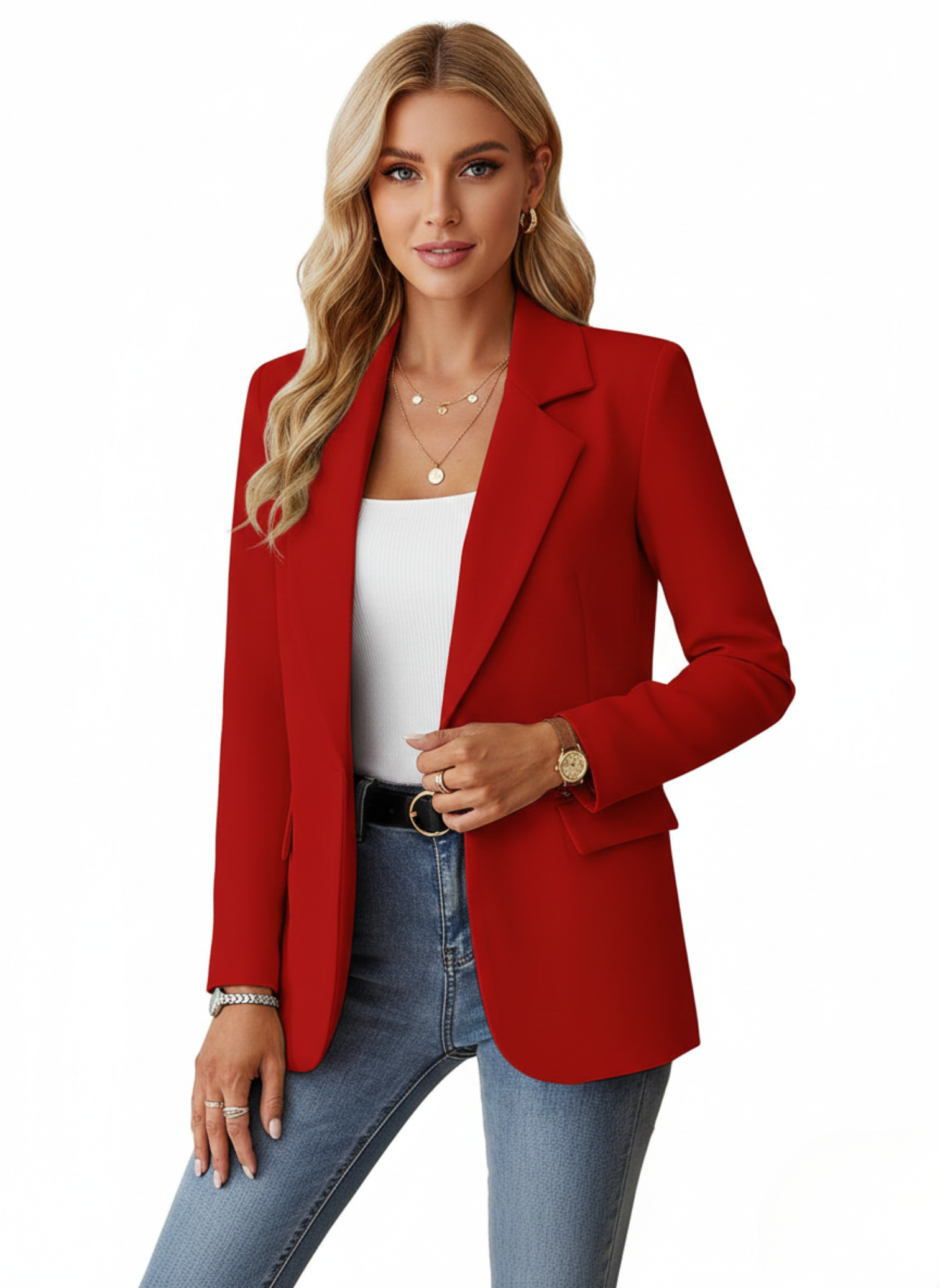 Women’s Chic Blazer Jacket | Single-Button Lapel Work to Weekend Style