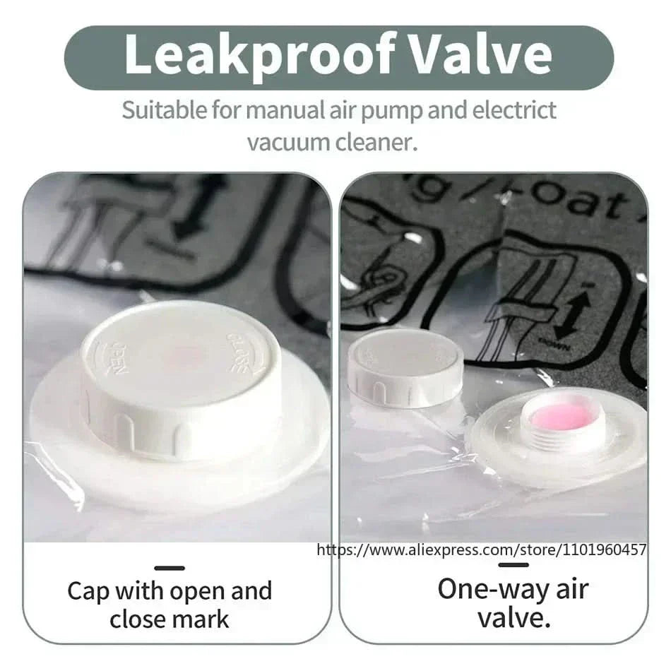 Vacuum Storage Bags for Clothes Set of 3 – Hanging, Space-Saving, Dustproof 6