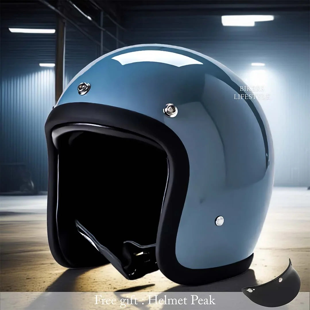 Open-face motorcycle helmet
