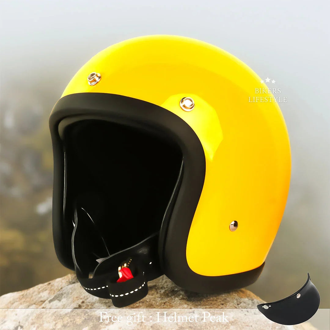 Open-face motorcycle helmet