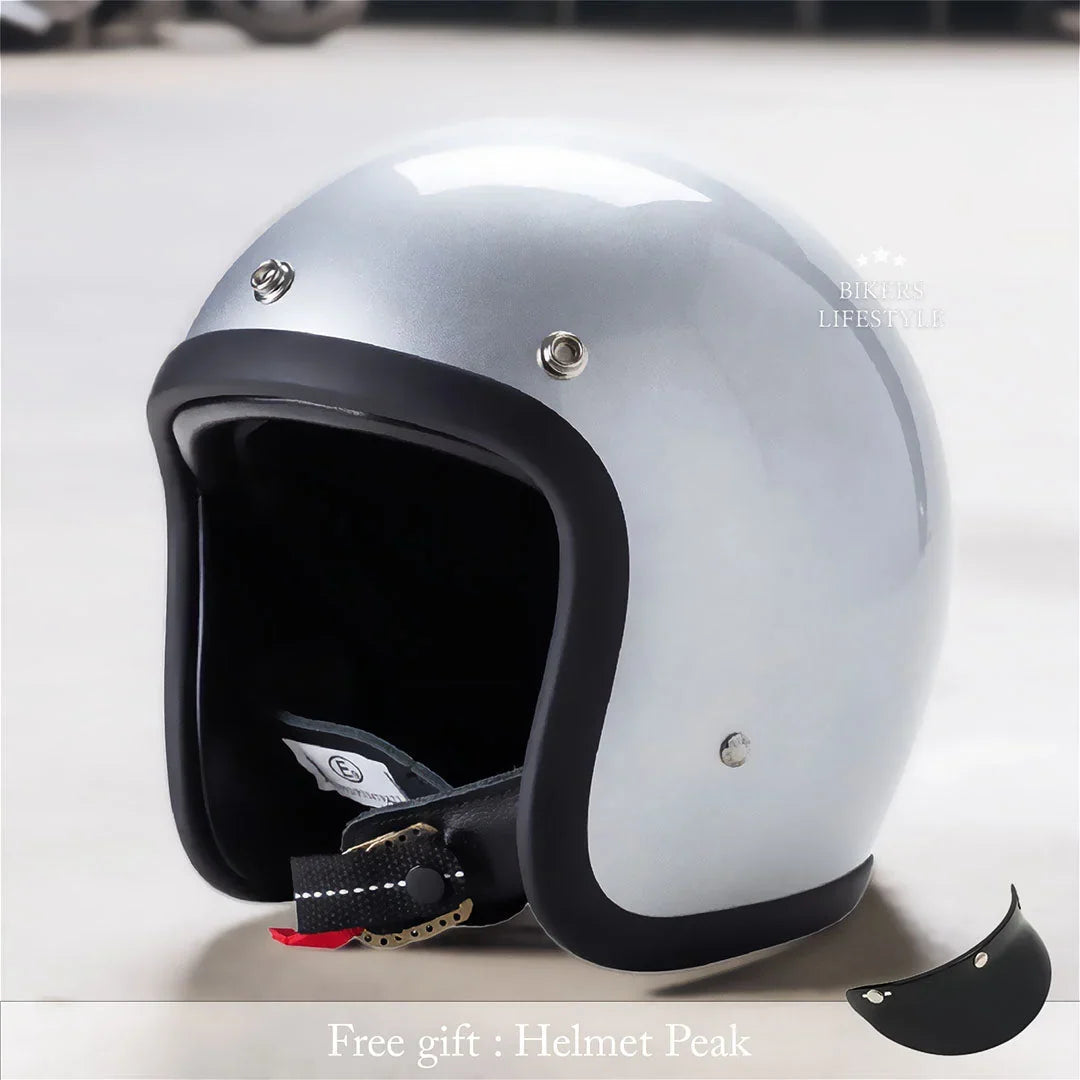Open-face motorcycle helmet