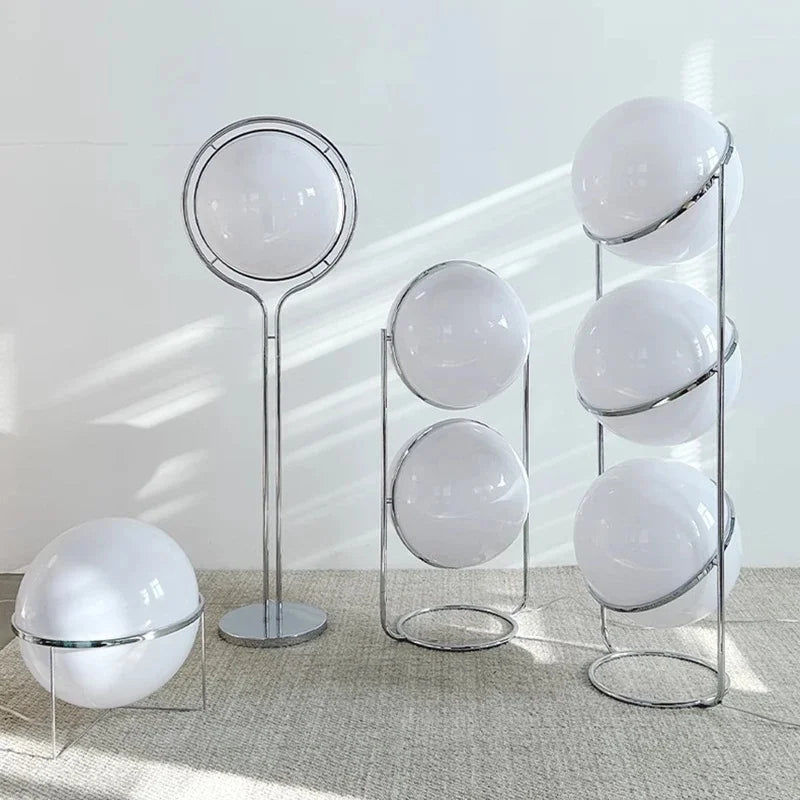 Globe floor lamp