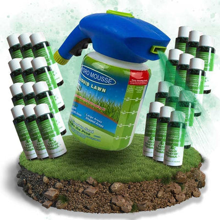 Wearclo | Hydro Mousse Lawn Repair Spray | Fix Bare Spots & Heavy Use Areas 0