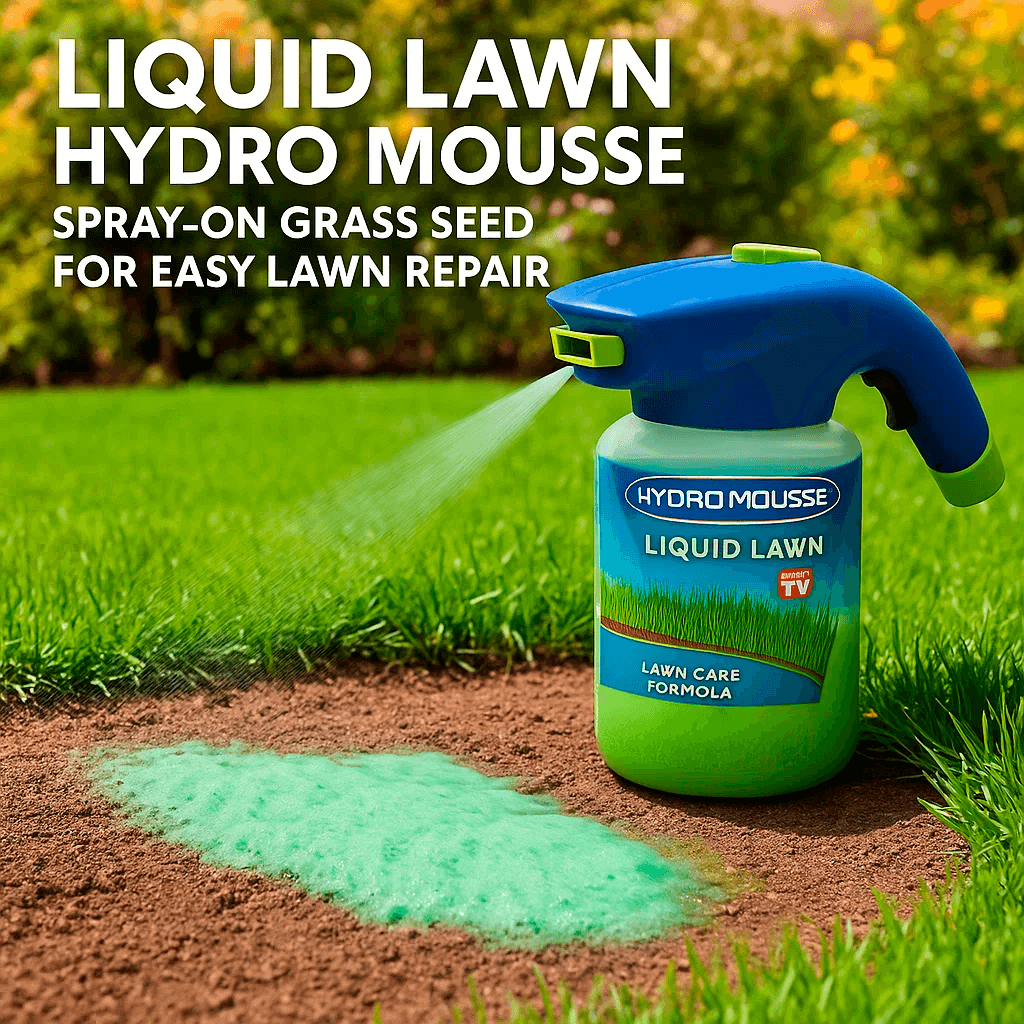 Wearclo | Hydro Mousse Lawn Repair Spray | Fix Bare Spots & Heavy Use Areas 2