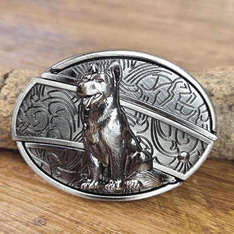 Wearclo | Oval Bull Skull Belt Buckle with Hidden Knife 11