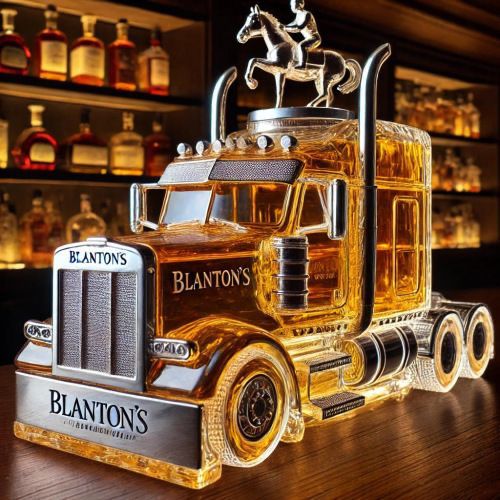 Vrachtwagen-whiskykara f – glazen vrachtwagenfles voor presentatie in de thuisbar