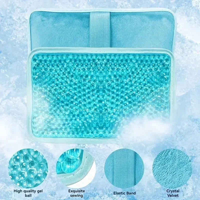 Wiederverwendbarer Gel-Eisbeutel für Wärme- und Kältetherapie, 19,5 x 12 cm 2