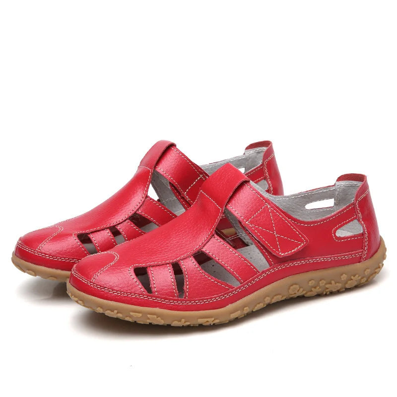 Women's Orthopedic Sandals with Cushioned Support and Cut-Out Design 8