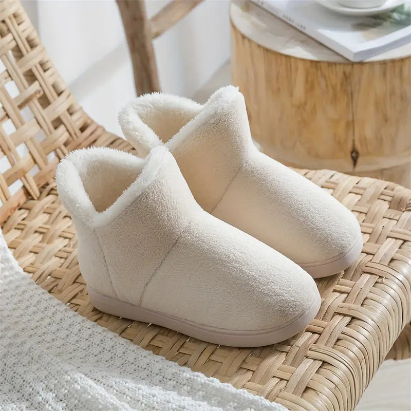 Women's Sherpa Lined Ankle Boot Slippers with Soft Plush Comfort and Durable Sole 2