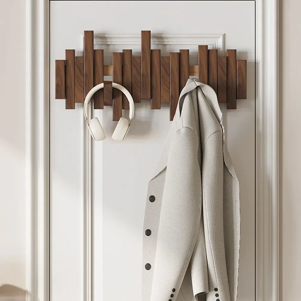 WoodFlex - Stijlvolle houten kledingkast met flexibele magnetische haken 3
