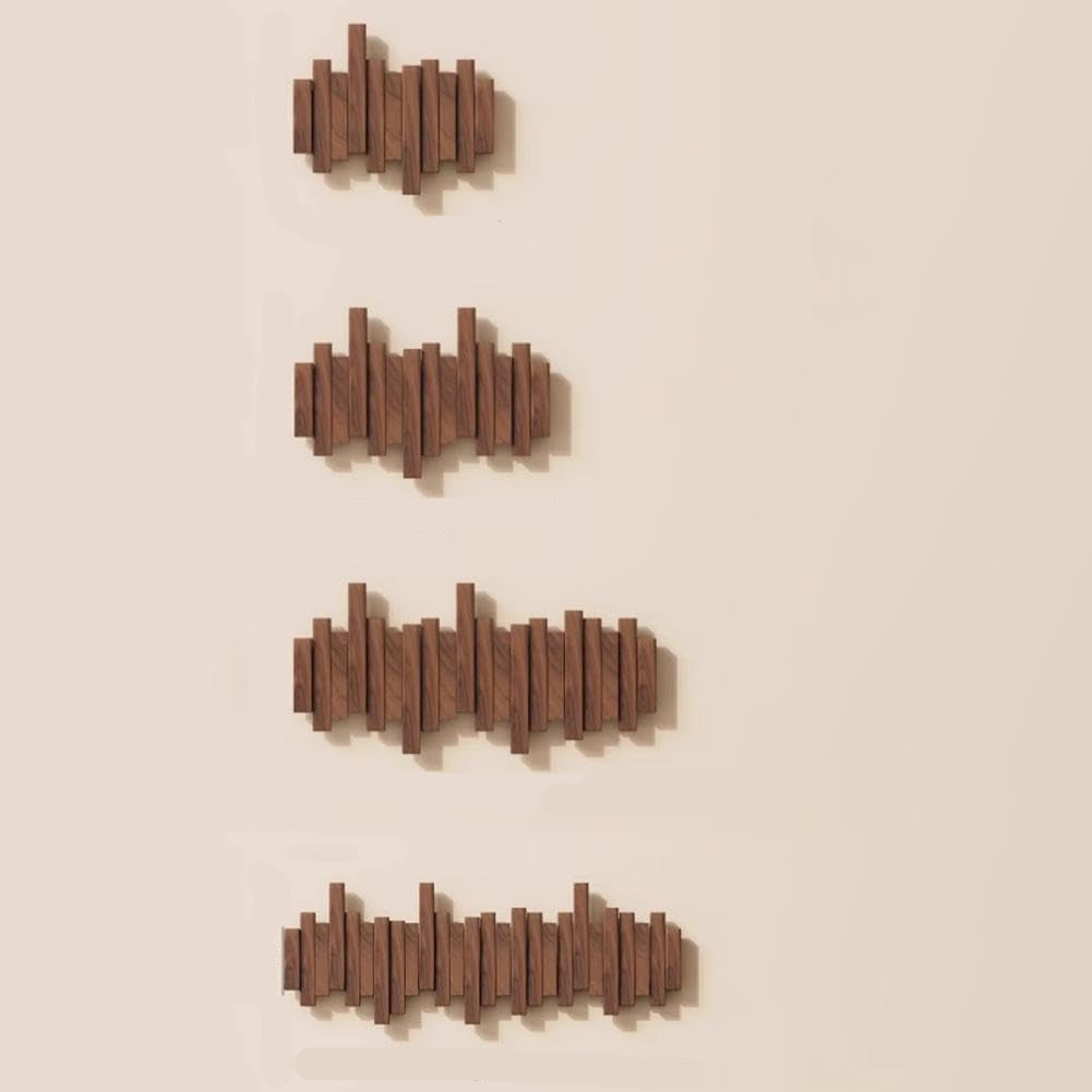 WoodFlex - Stijlvolle houten kledingkast met flexibele magnetische haken 8