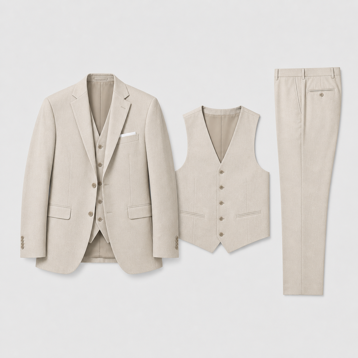 Zwart Heren Pak – Driedelig Slim-Fit met Blazer, Gilet en Pantalon voor Zakelijke Gelegenheden 1