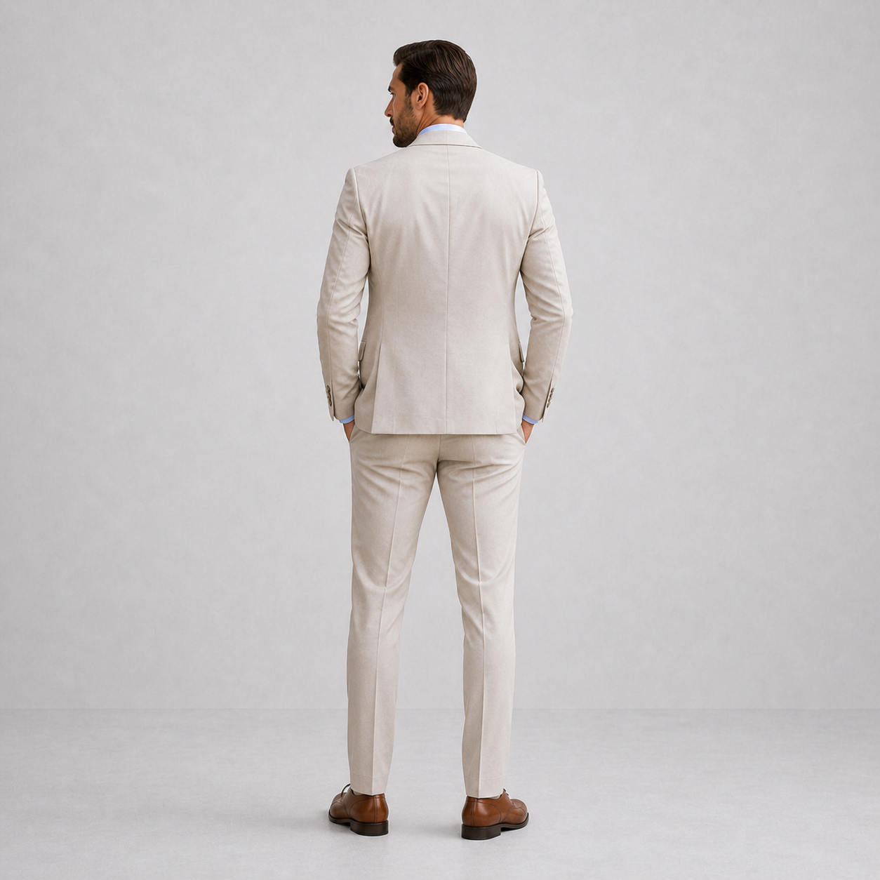 Zwart Heren Pak – Driedelig Slim-Fit met Blazer, Gilet en Pantalon voor Zakelijke Gelegenheden 3