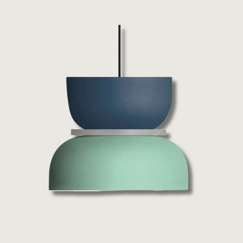 Suspension scandinave – design moderne inspiré des macarons avec illumination d’ambiance douce