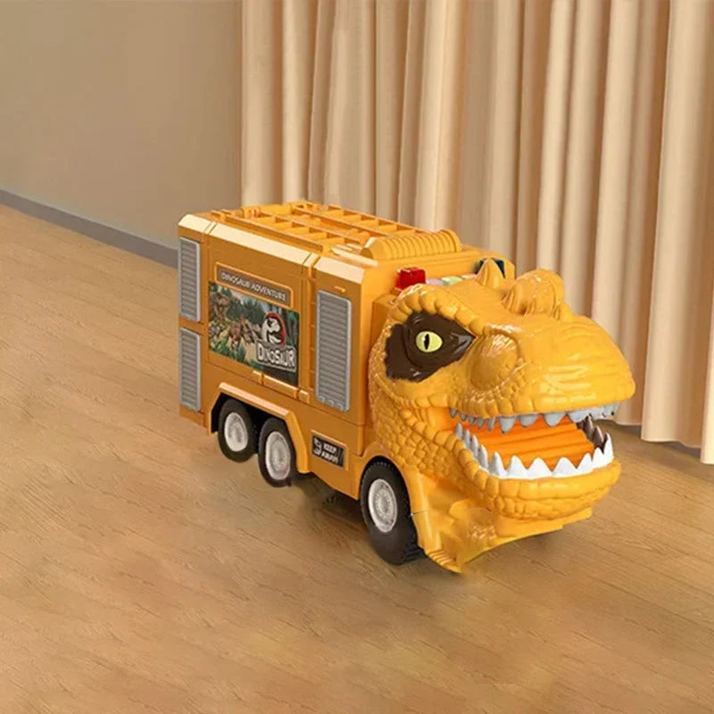 Dinosaur Adventure Toy – Realistic T-Rex & Triceratops Figures with Light and Sound Effects