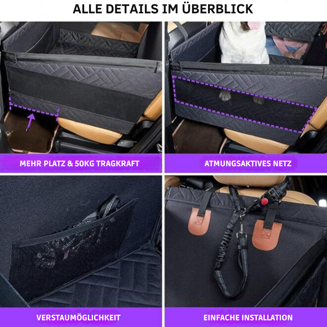 Car Seat Cover for Dogs – Waterproof, Non-Slip & Padded Protector for Clean and Comfortable Rides