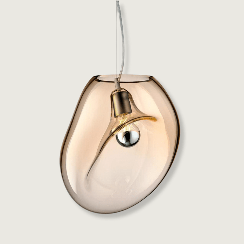 DropLight - Hængende Vanddråbe-Pendel med Glød, Omgivende Glød