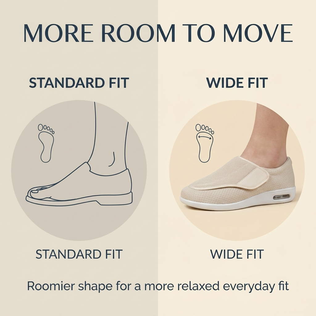 Men’s Walking Shoes – Wide Fit Slip-On Shoes for Everyday Comfort