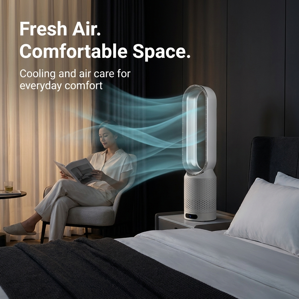 AirPure 3-in-1 Air Cooler with HEPA Filtration, UV Purification and Quiet Whole-Room Cooling