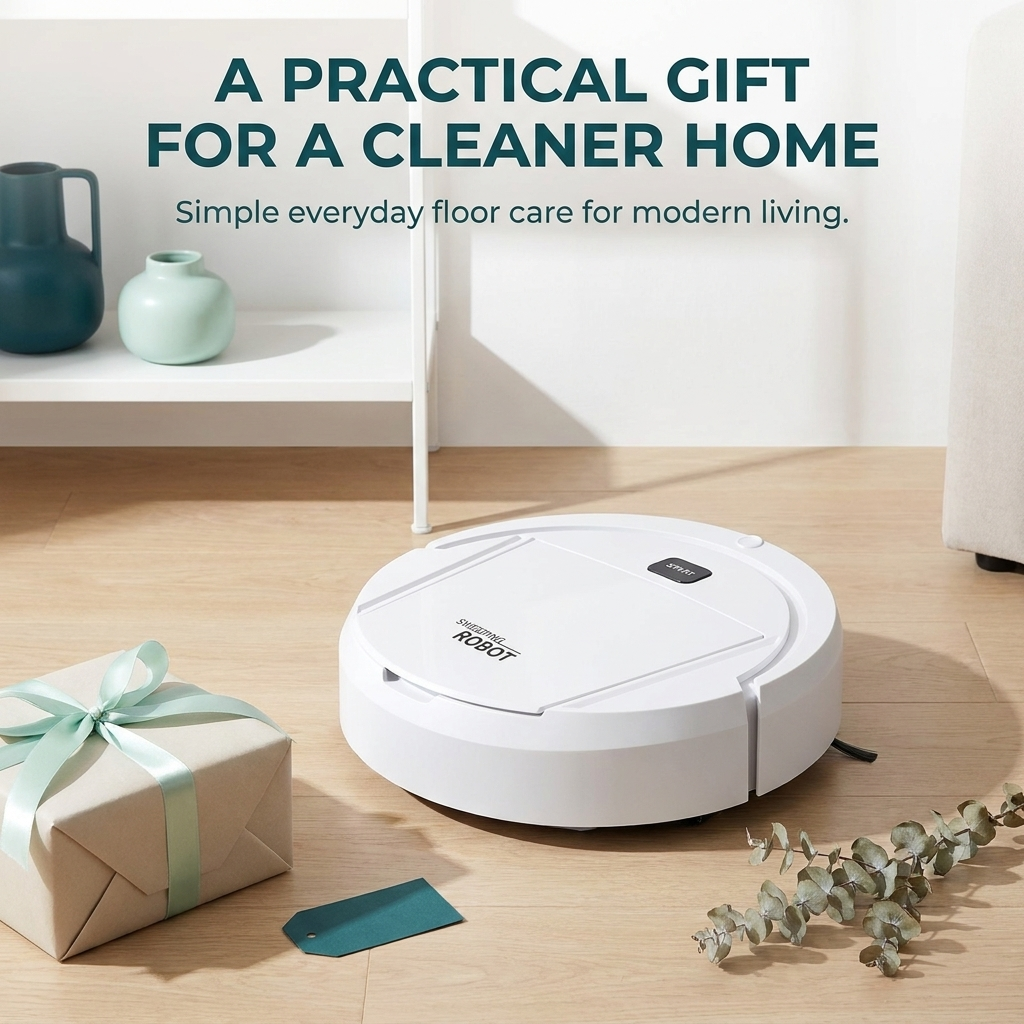 Robot Vacuum and Mop Combo – 3-in-1 Compact Cleaner for Hard Floors