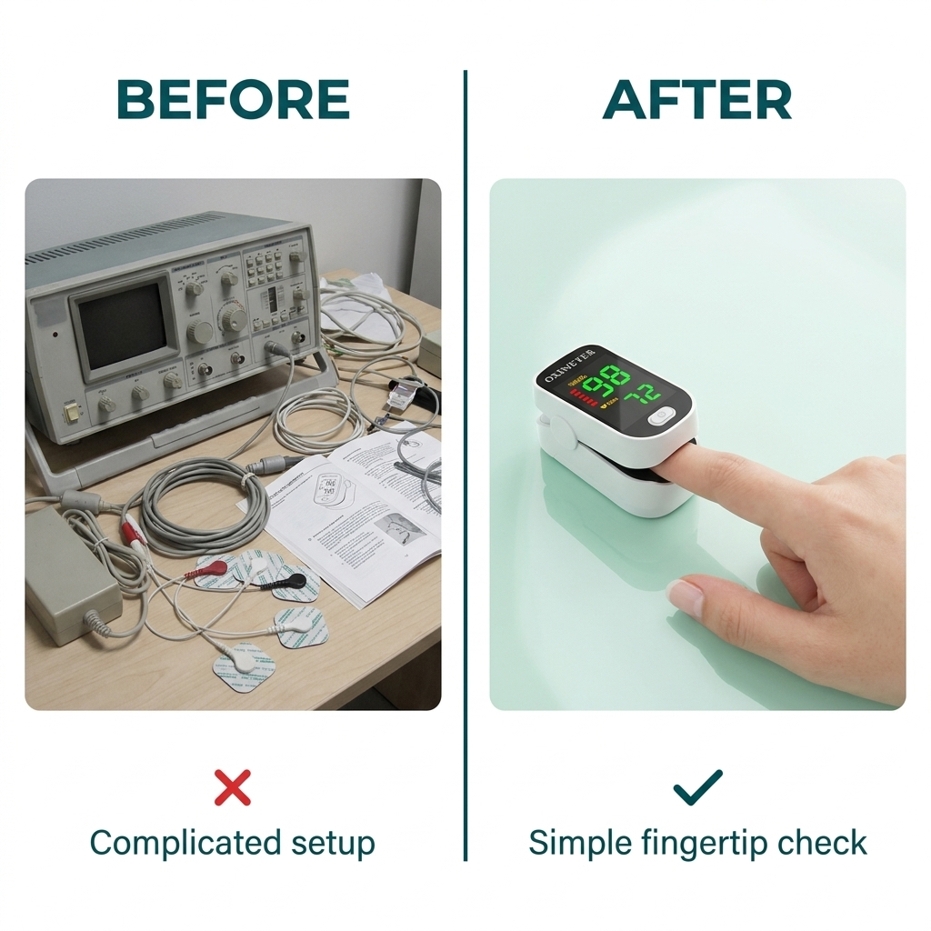 Oxymètre de pouls à doigt – Moniteur rechargeable SpO2 et fréquence cardiaque