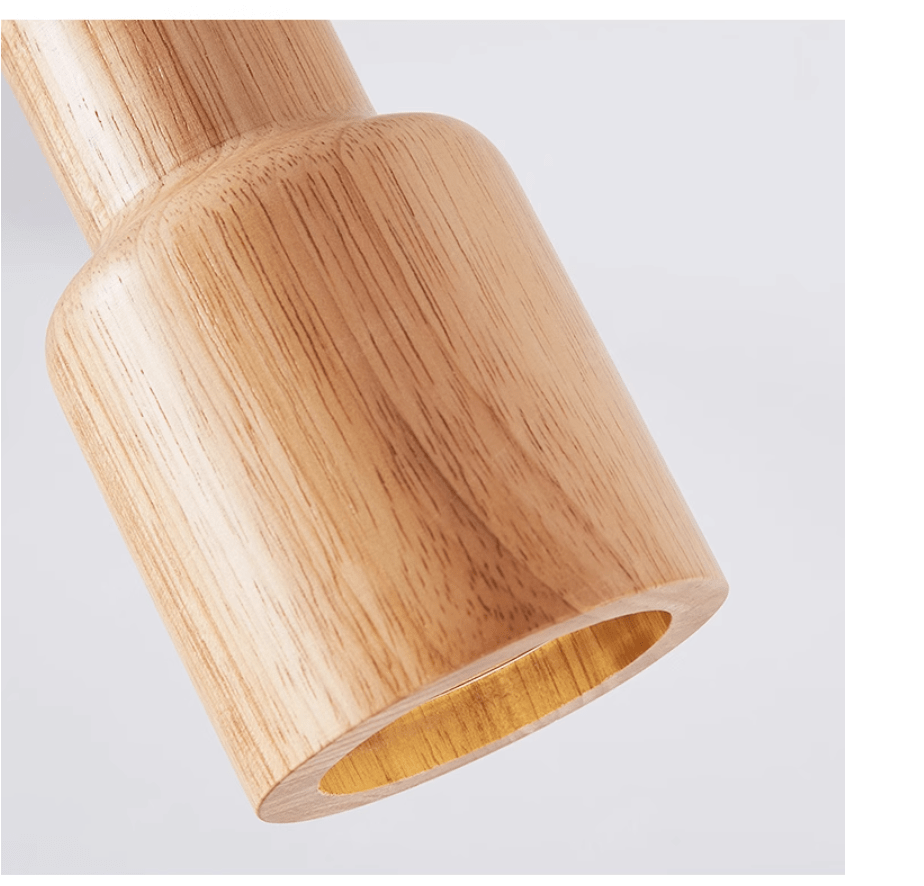 GlowNordic - Loftslampe i Træ med Elegant InteriørDesign