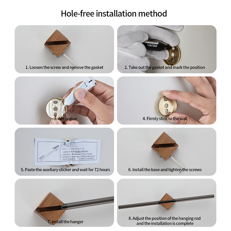BadeWunder – Håndklædeholder i Minimalistisk Rustfrit stål til Vægmontering