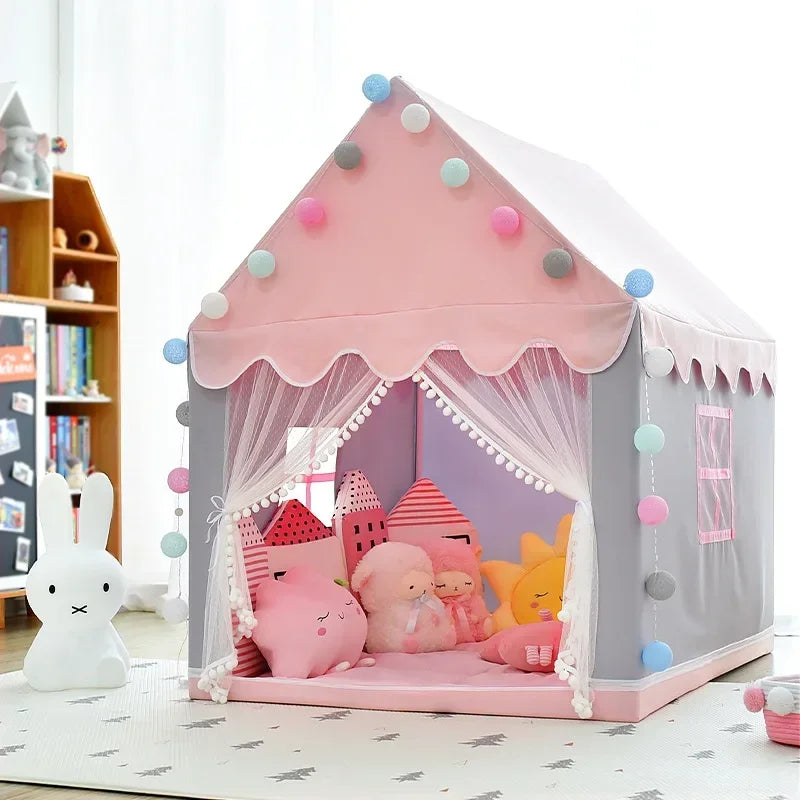 Tente de jeu princesse – Tente pliable intérieure et extérieure avec protection UV et sac de transport