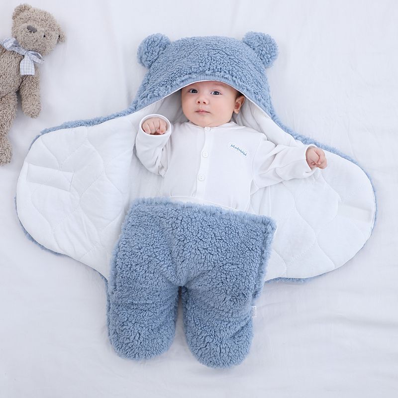 Couverture d'emmaillotage pour bébé – Enveloppe douce, respirante et facile à utiliser pour nouveau-nés