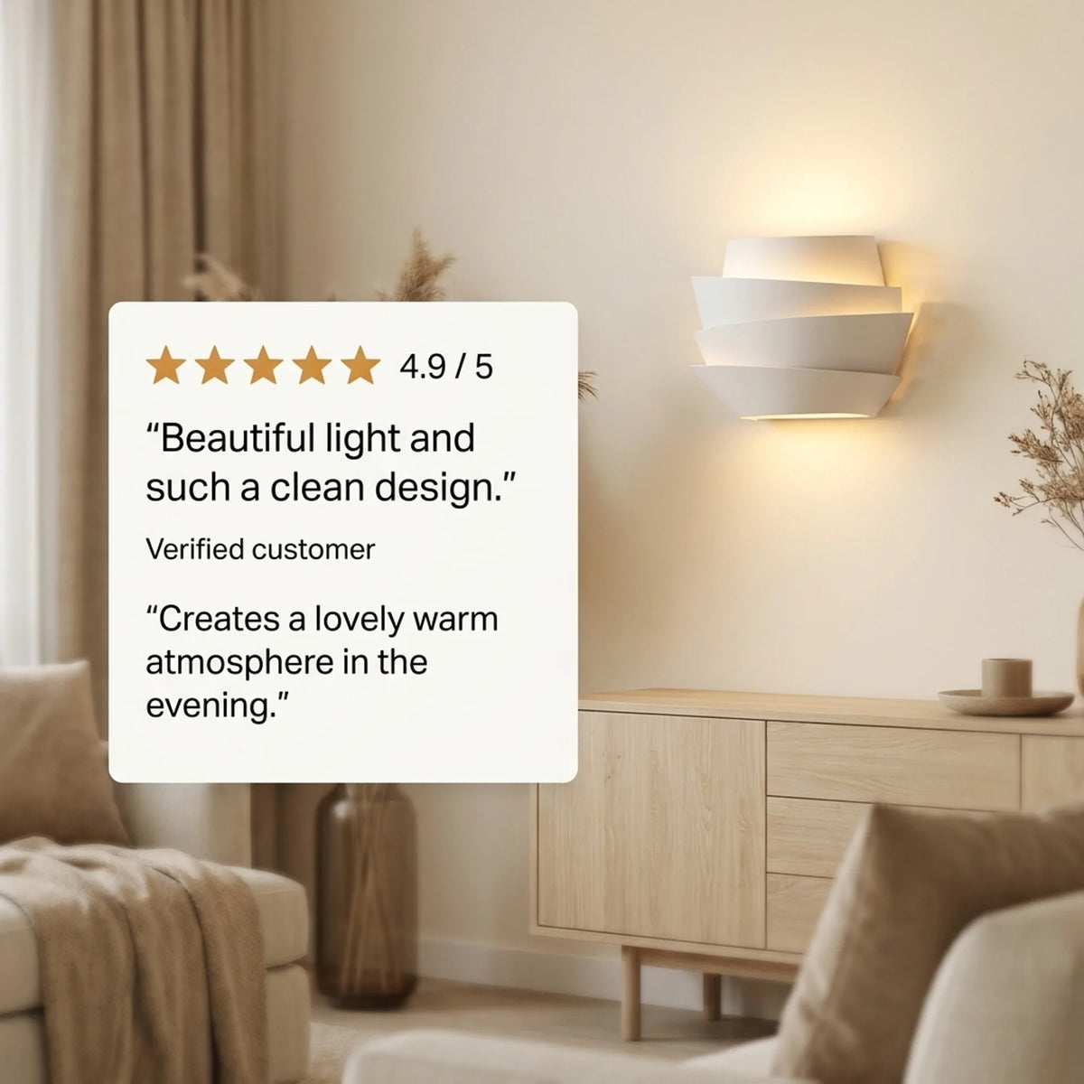 Moderne wandlamp – Scandinavische metalen wandlamp met twee lichtpunten voor warme sfeer