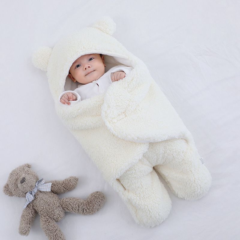 Couverture d'emmaillotage pour bébé – Enveloppe douce, respirante et facile à utiliser pour nouveau-nés