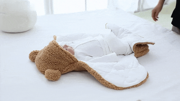 Couverture d'emmaillotage pour bébé – Enveloppe douce, respirante et facile à utiliser pour nouveau-nés