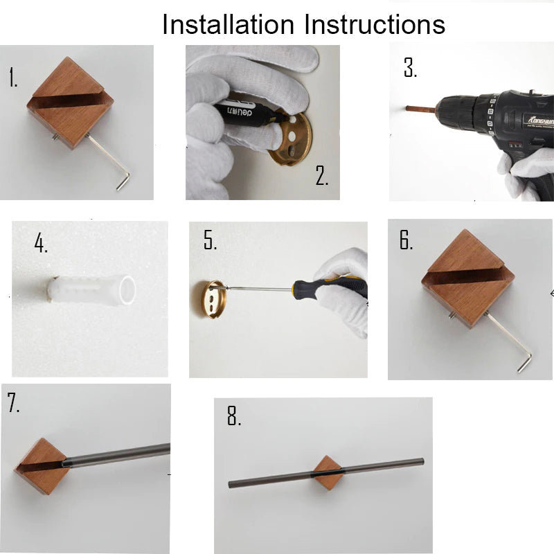 BadeWunder – Håndklædeholder i Minimalistisk Rustfrit stål til Vægmontering