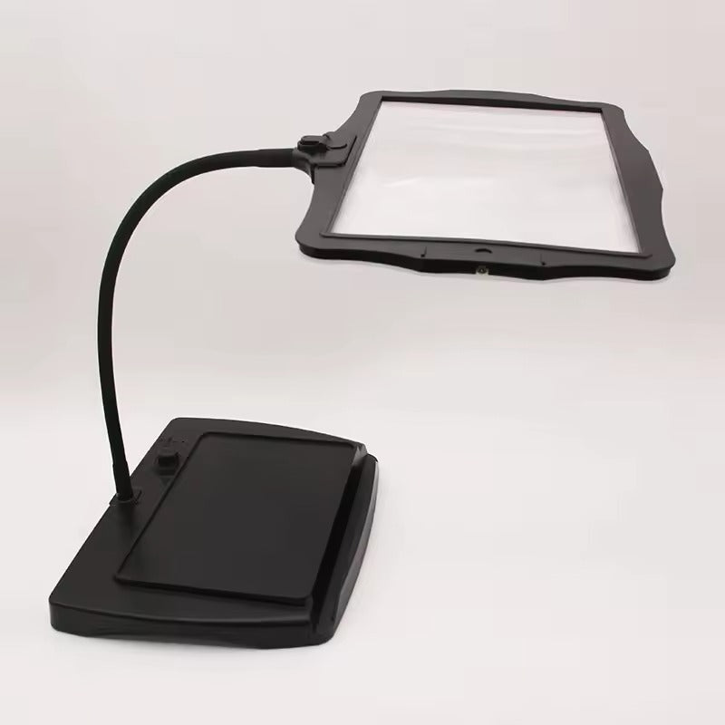 LED Magnifying Floor Lamp – 3X Large Lens, Flexible Gooseneck & Hands-Free Light