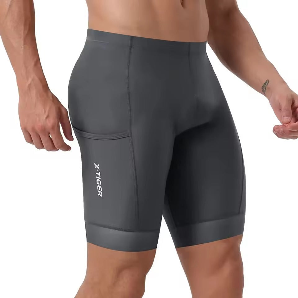 Men's Cycling Shorts – Gel Padding with Grip Legs and Reflective Trim