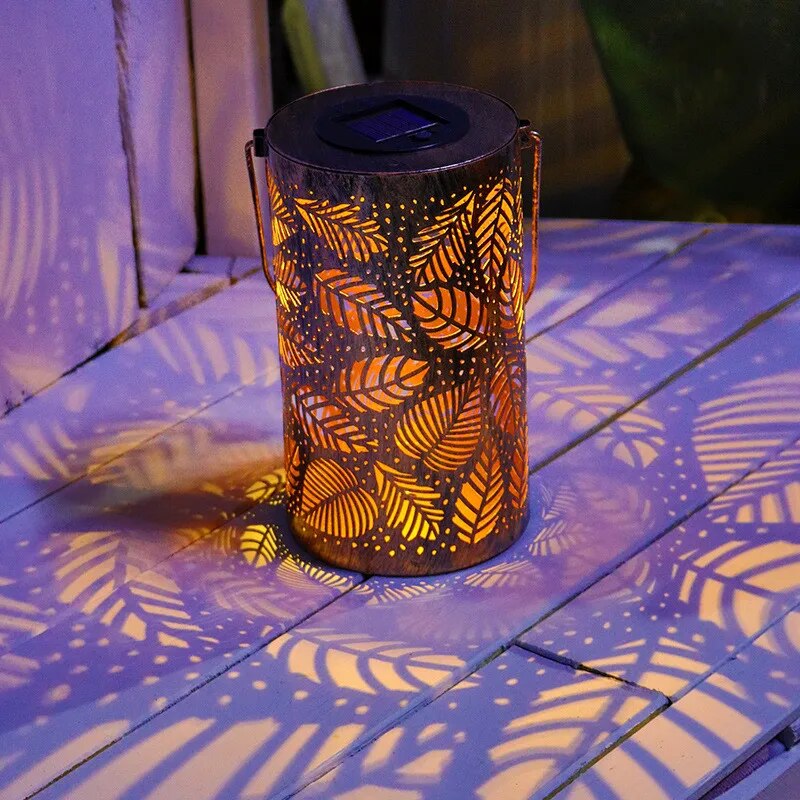 Luminous Leaf Lantern – Solcelle Dekorativ Bladlampe til Have og Terrassebelysning