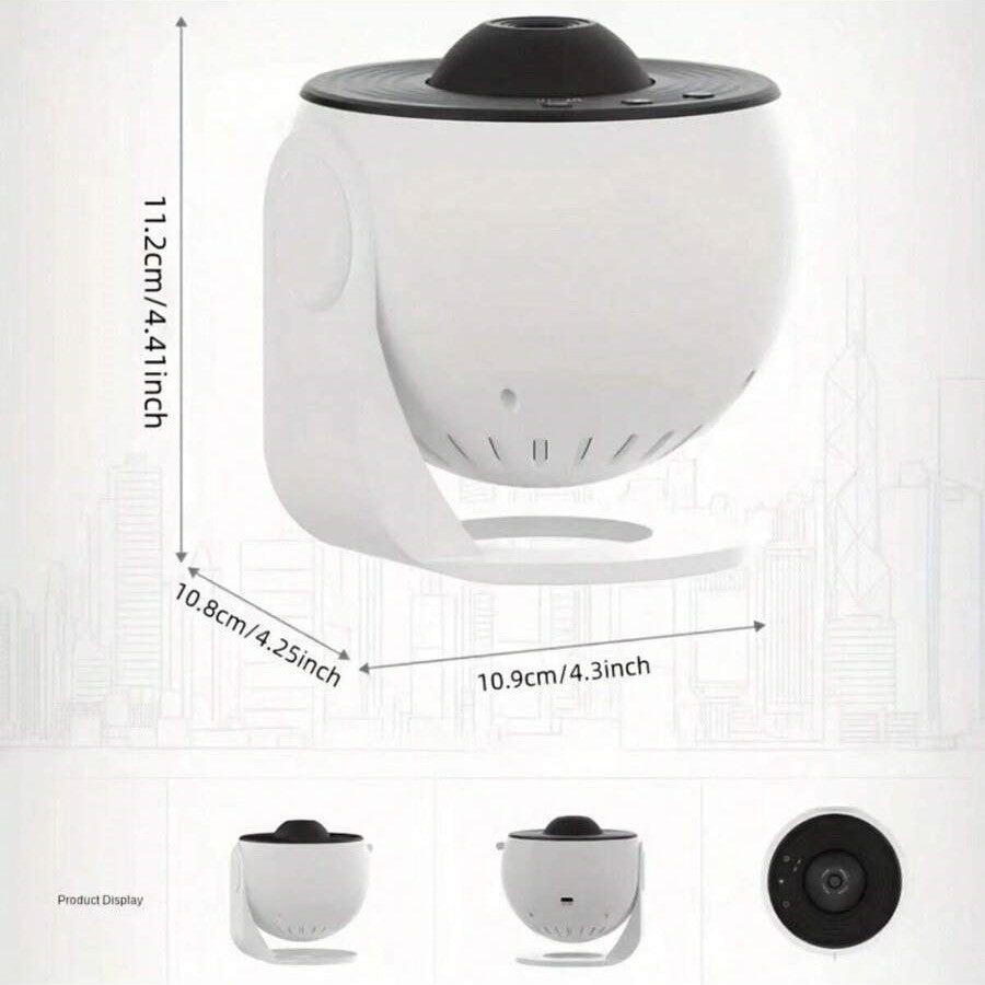 Lampe Projecteur d’Étoiles – Effets Galaxie Réglables avec Multiples Motifs & Éclairage d’Ambiance Relaxant