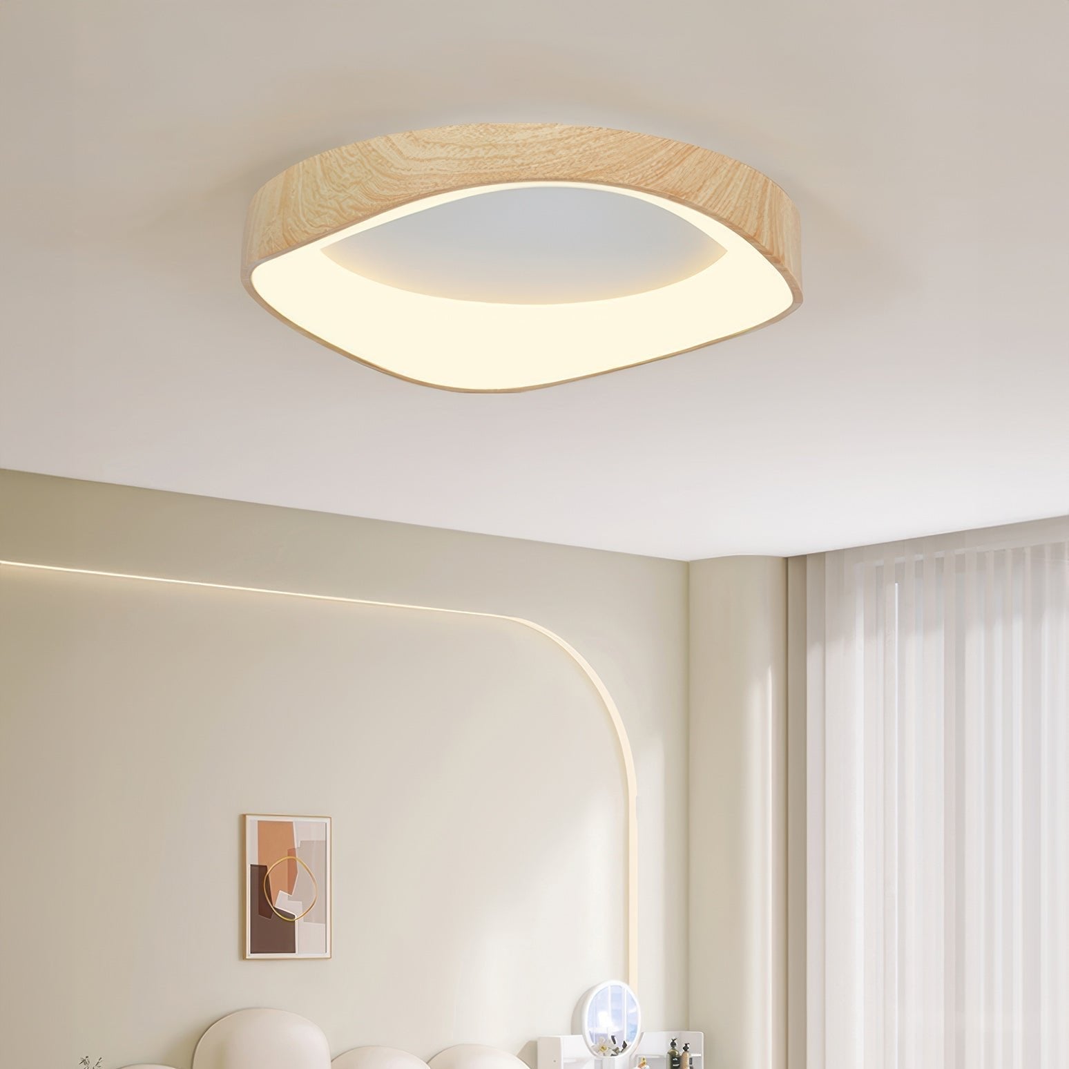 Ceiling Light – Scandinavian Wood Design with Energy-Efficient LED & Modern Minimalist Style