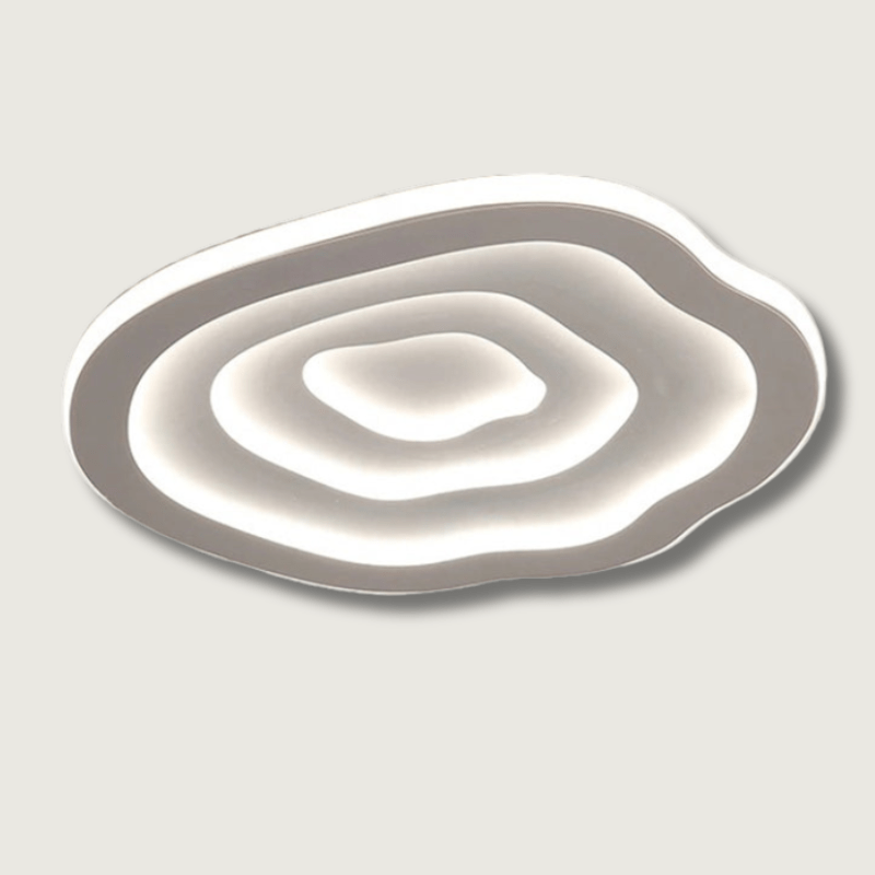 LED Ceiling Lamp – Modern Wavy Design with Adjustable Warm and Cool Lighting