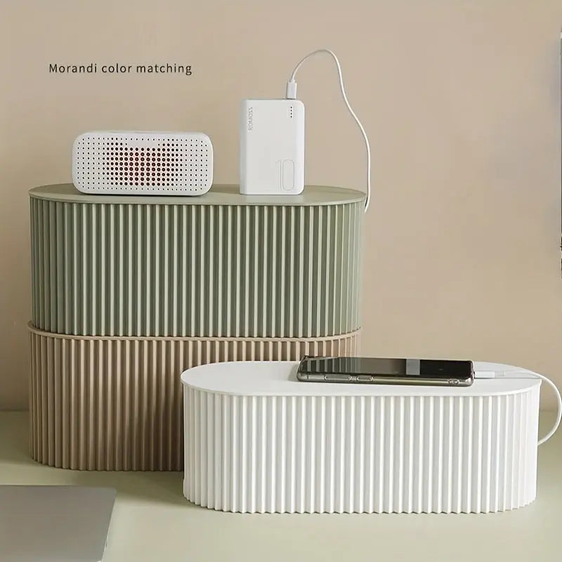 Cable Management Box – Minimalist Desk Organizer for Clean & Tidy Workspaces